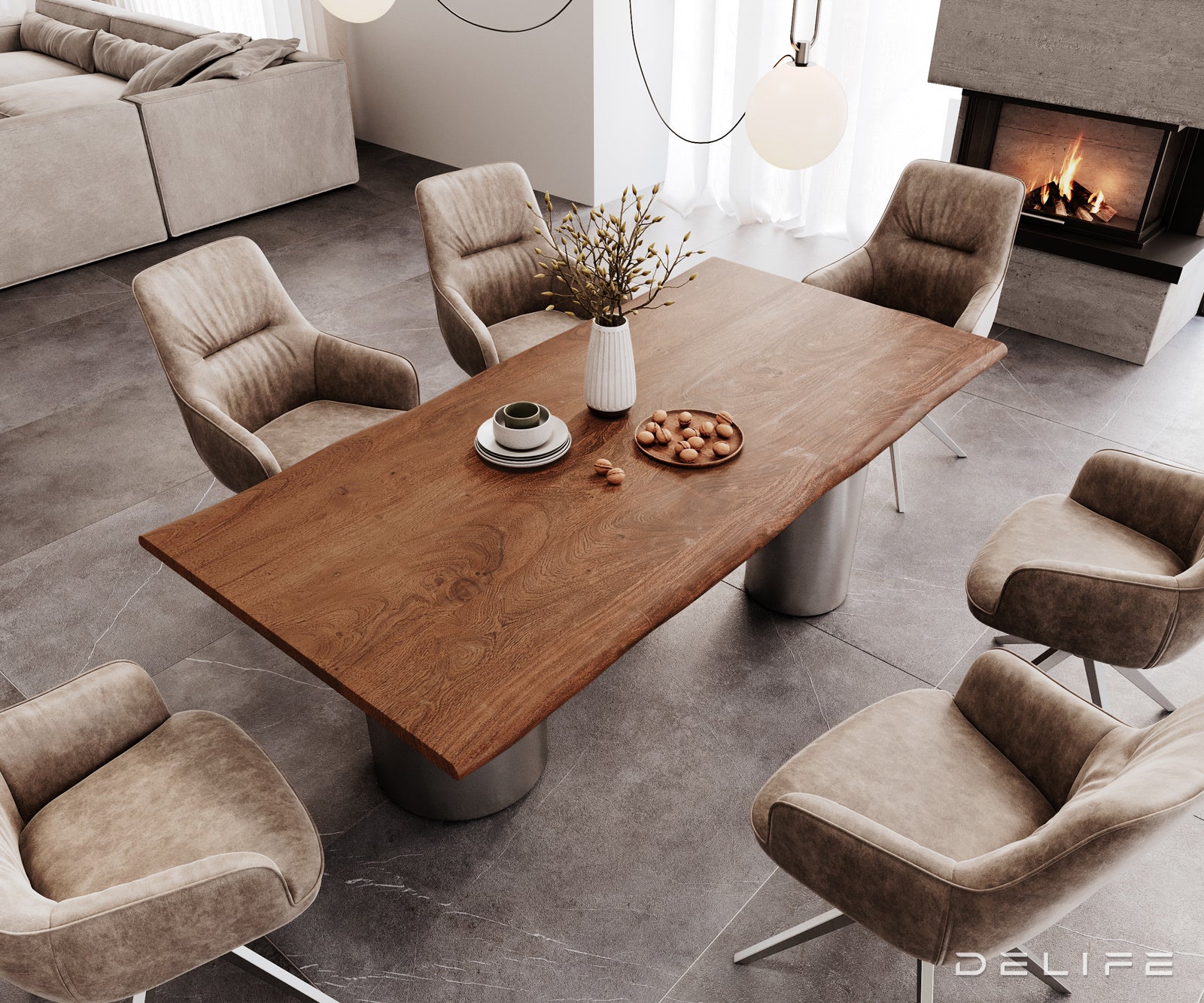 Jedilna miza Rob 200x100cm, Material: Akacija