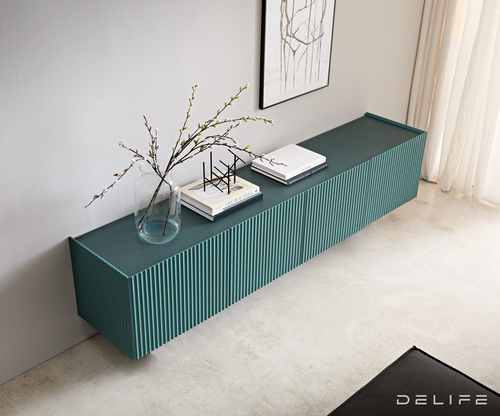 TV omarica Kelani 200x40cm, Material: MDF