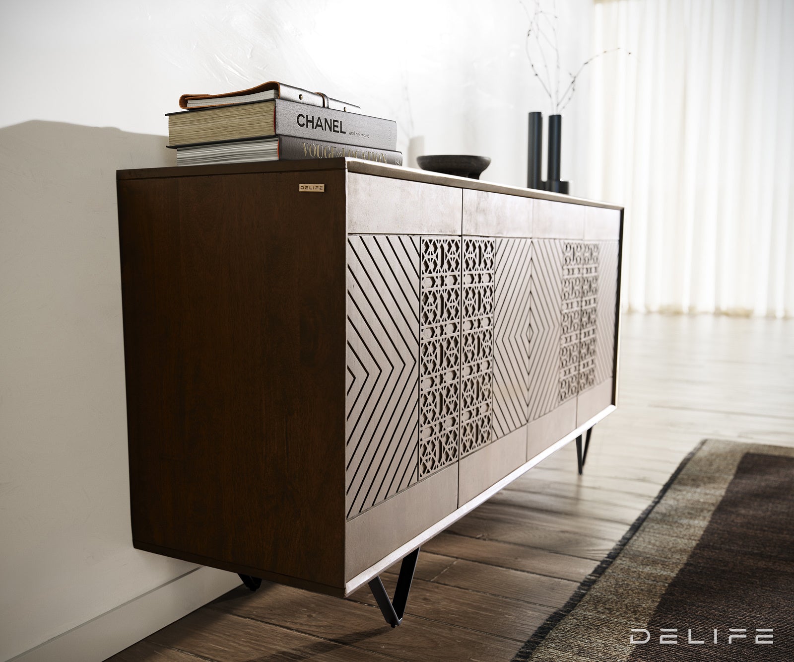 Komoda Manjula 145x40cm, Material: Mango