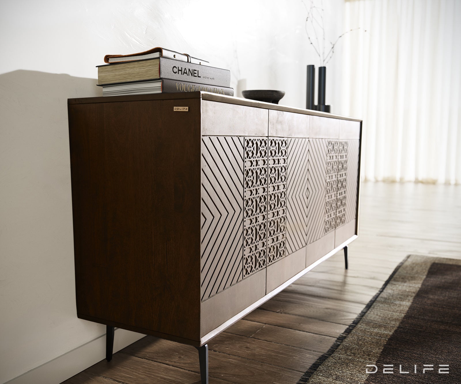 Komoda Manjula 145x40cm, Material: Mango