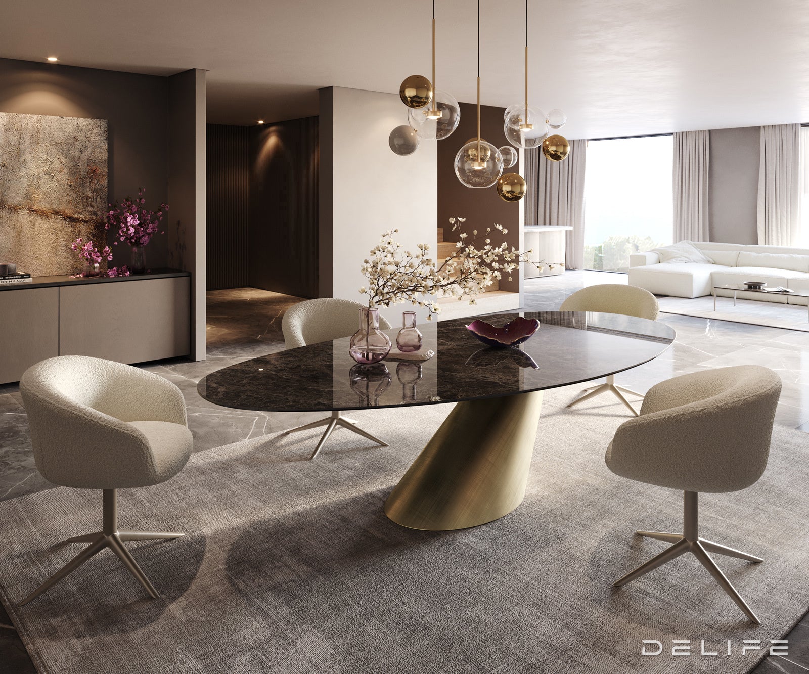 Jedilna miza Edge 280x130cm, Material: Keramika