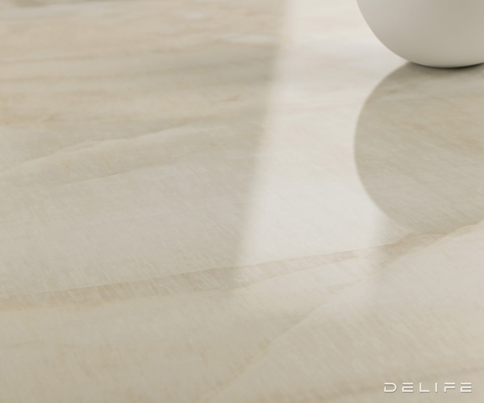 Jedilna miza z robom 300x100cm, Material: Keramika Laminam Onice Oro
