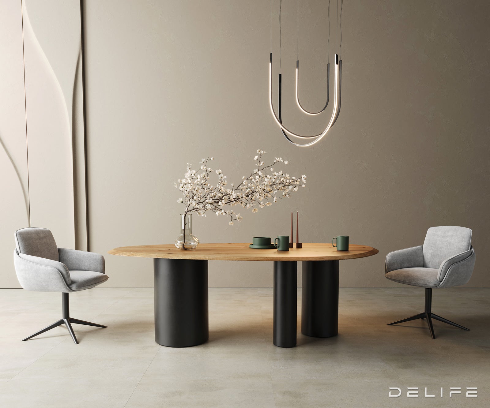 Jedilna miza Rob 220x120cm, Material: Hrast