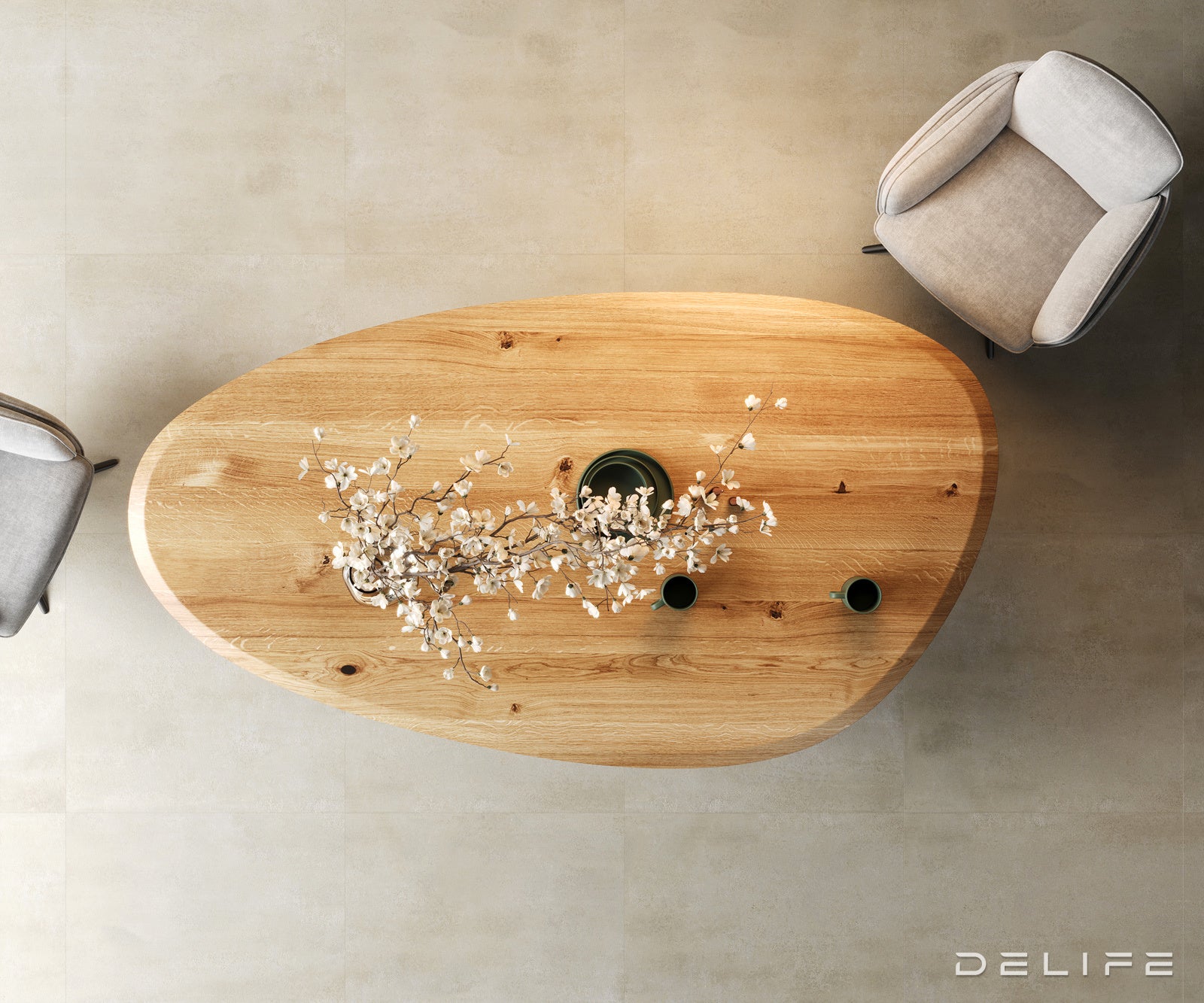 Jedilna miza Rob 220x120cm, Material: Hrast