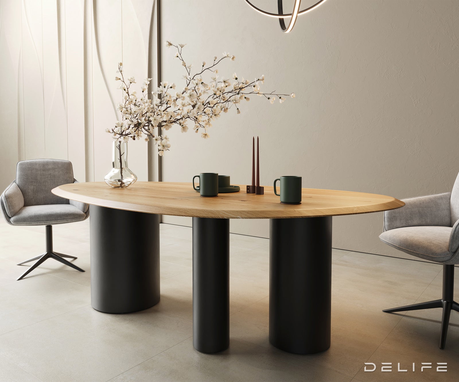 Jedilna miza Rob 220x120cm, Material: Hrast