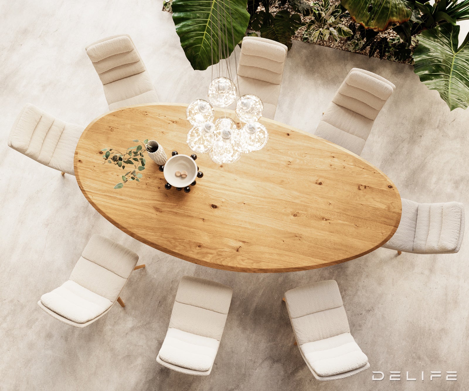 Jedilna miza Edge 280x130cm, Material: Hrast