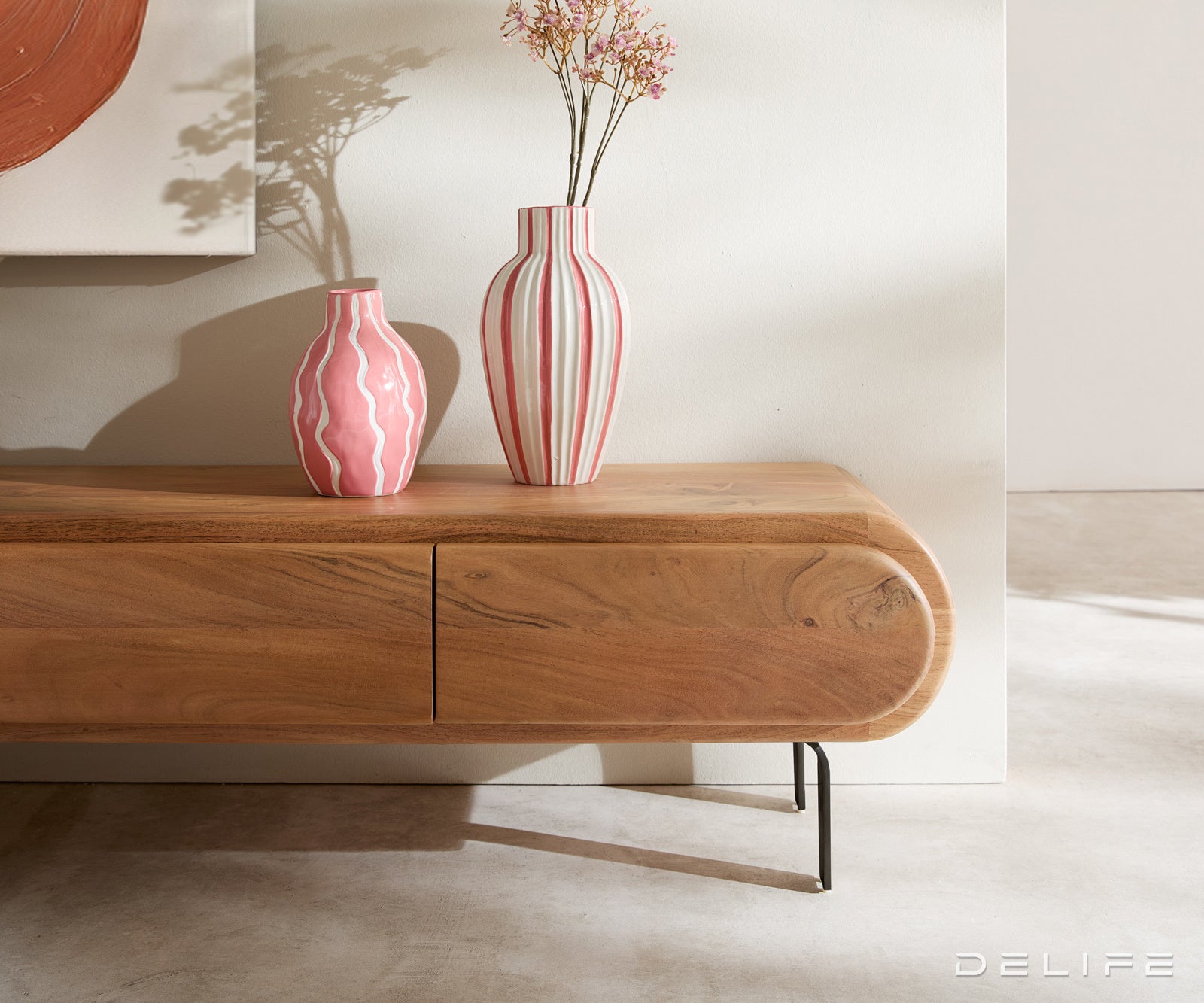 TV omarica Sohara 175x35cm, Material: akacija