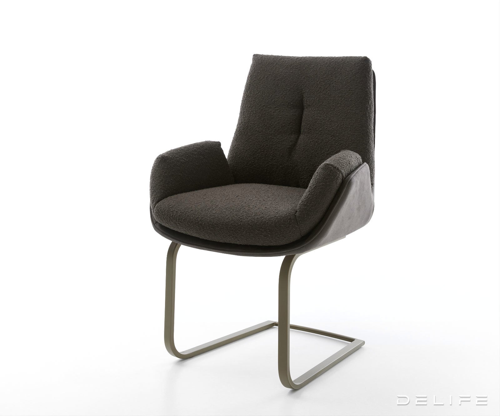 Jedilni stol Clea, material: mikrofibra/bukle