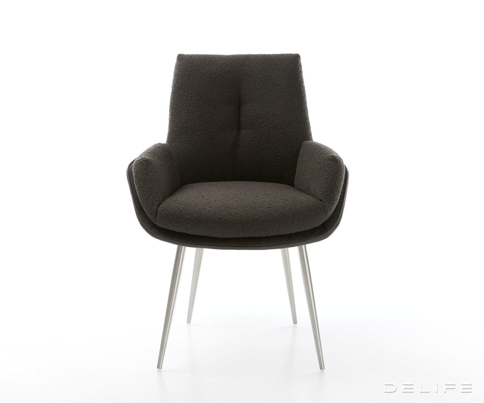 Jedilni stol Clea, material: mikrofibra/bukle