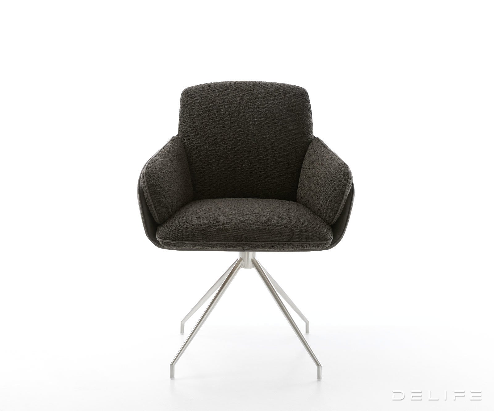 Jedilniški stol Luan, material: boucle/mikrovlakna