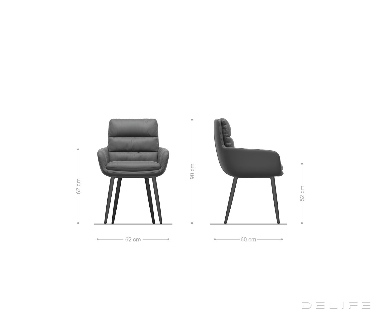 Jedilni stol Abelia, Material: Šenil