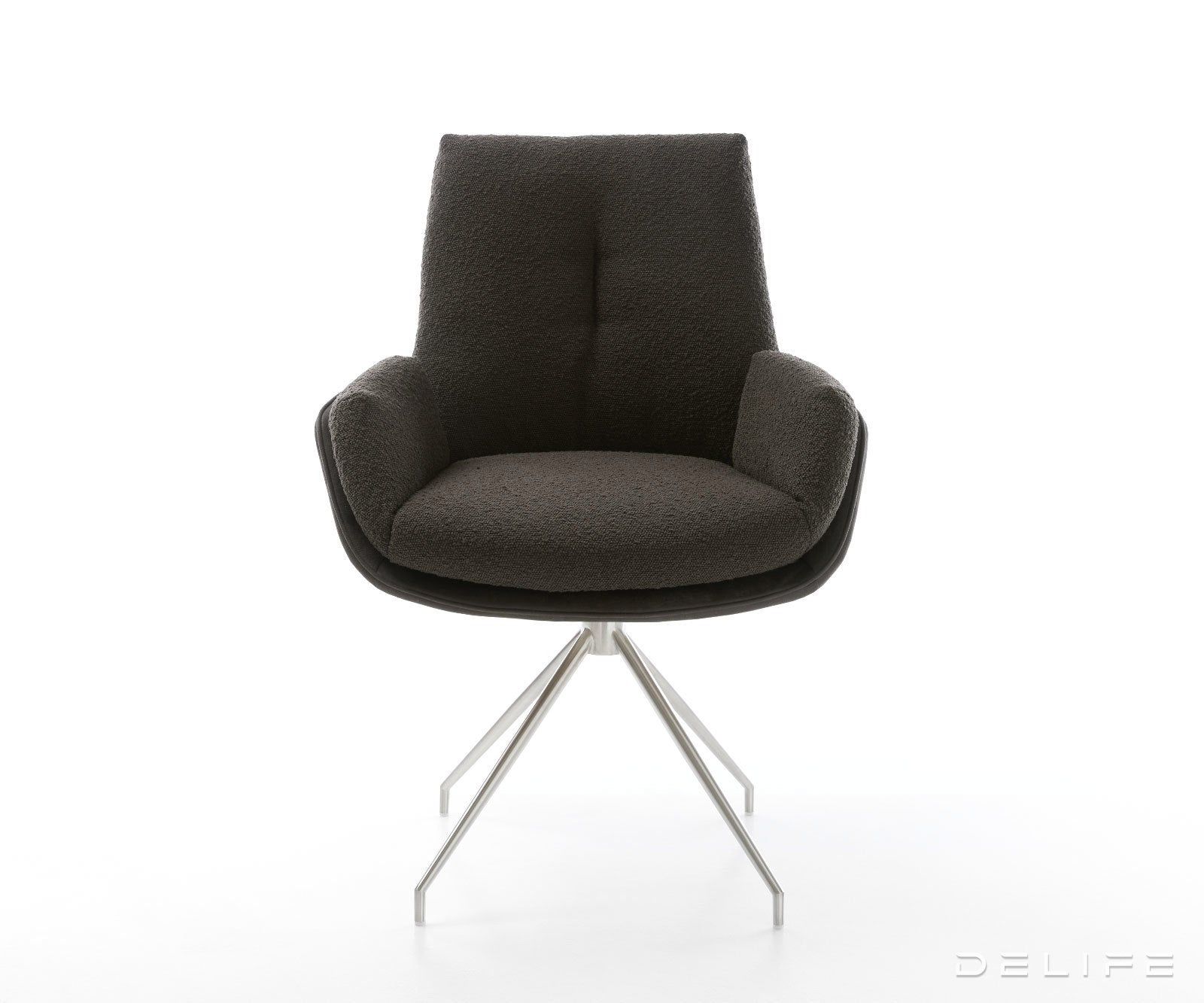 Jedilni stol Clea, material: mikrofibra/bukle