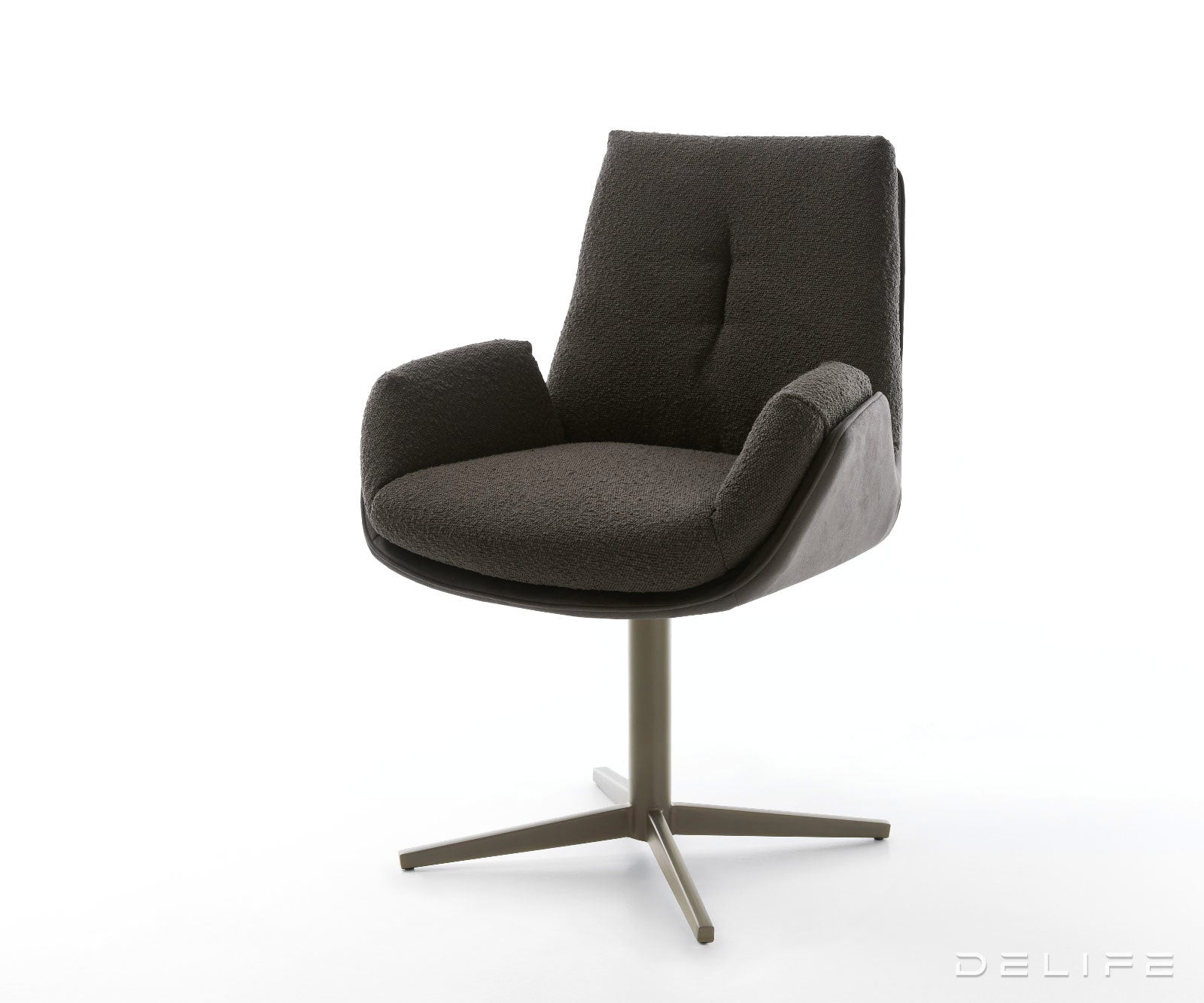 Jedilni stol Clea, material: mikrofibra/bukle