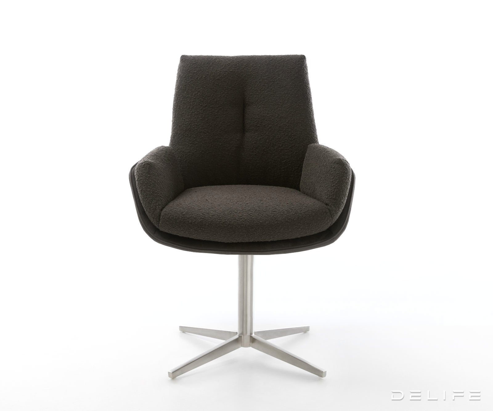 Jedilni stol Clea, material: mikrofibra/bukle