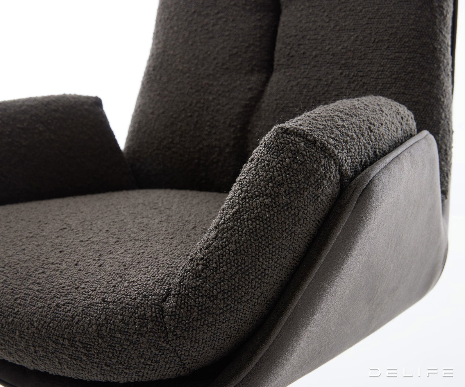 Jedilni stol Clea, material: mikrofibra/bukle