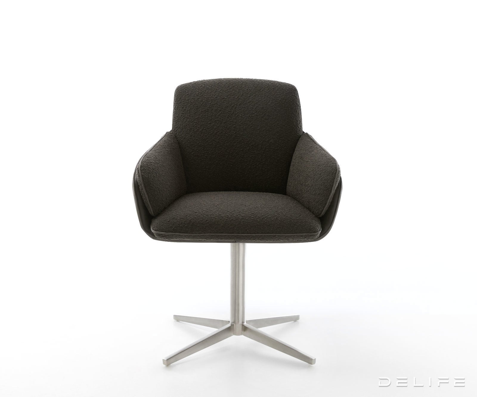 Jedilniški stol Luan, material: boucle/mikrovlakna