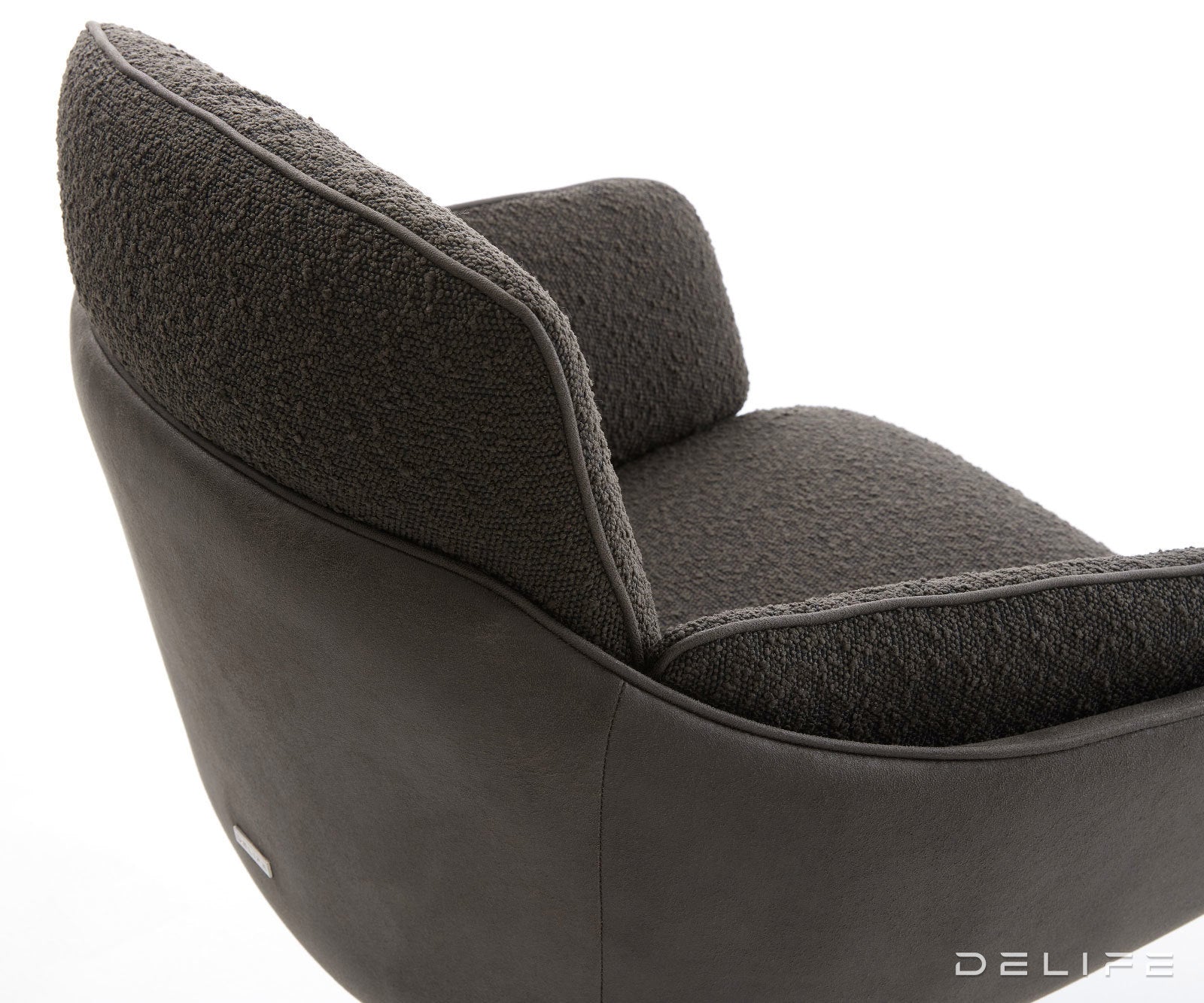 Jedilniški stol Luan, material: boucle/mikrovlakna