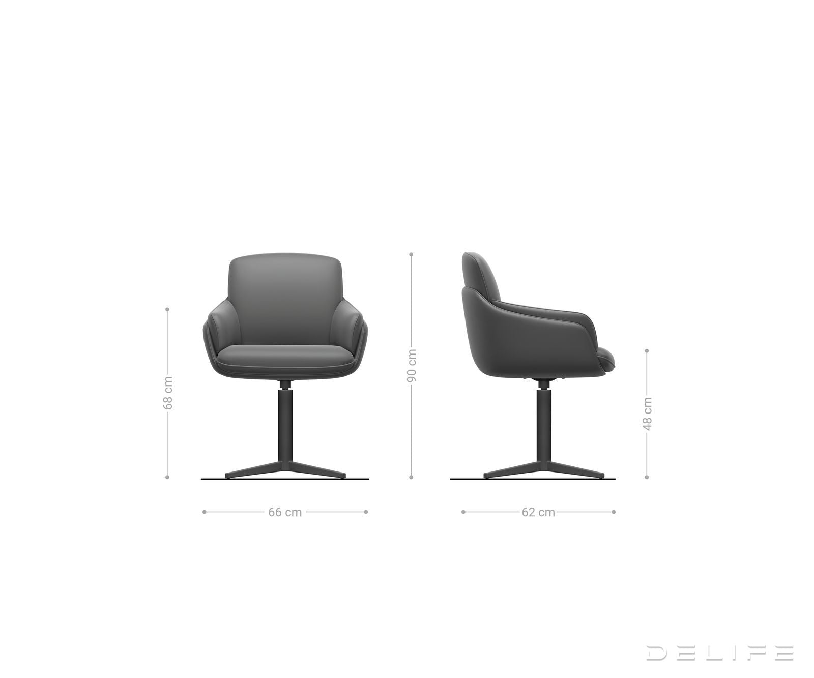 Jedilni stol Luan, material: šenil