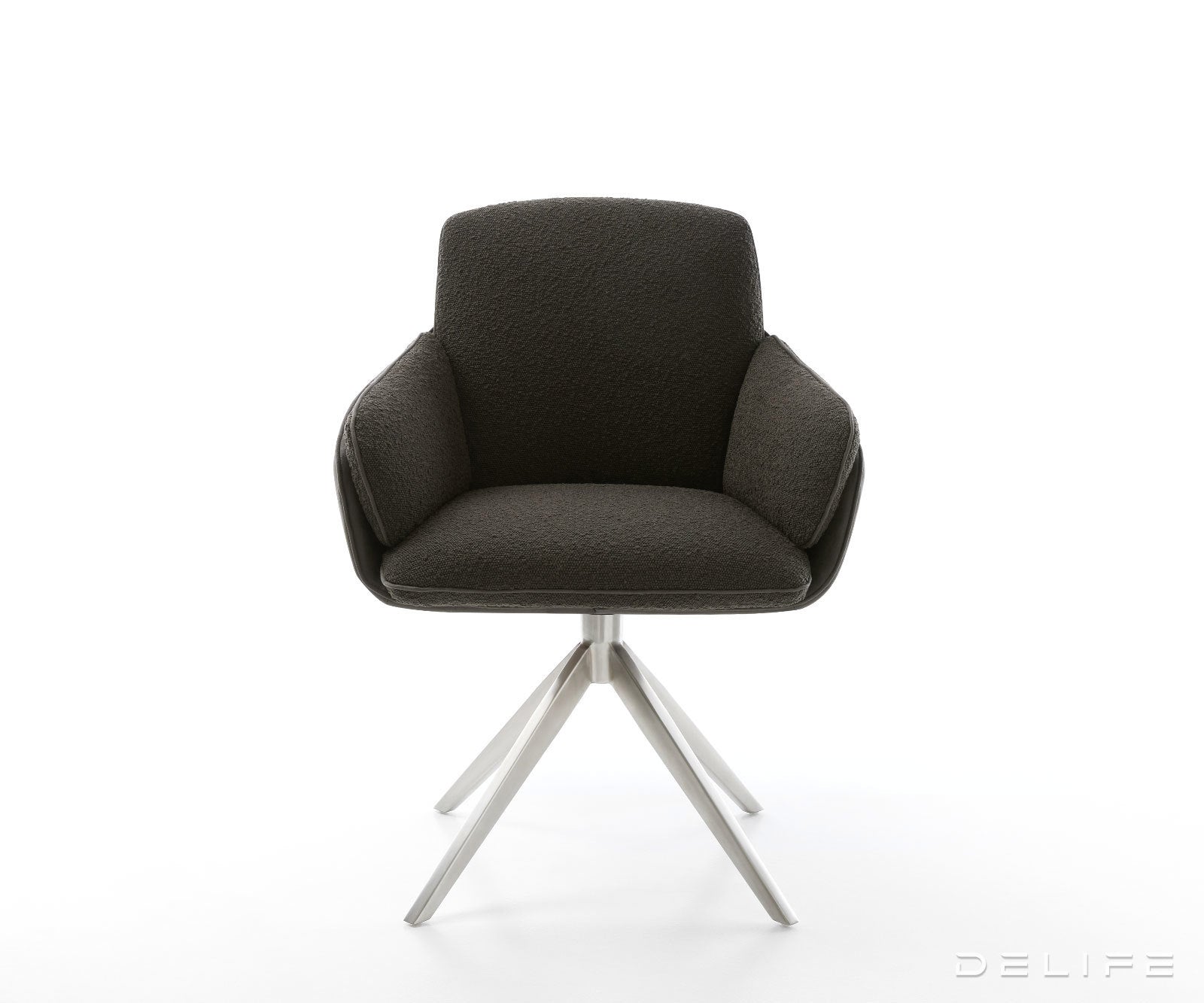 Jedilniški stol Luan, material: boucle/mikrovlakna