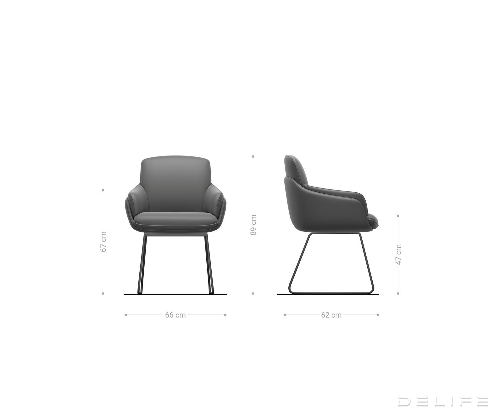 Jedilniški stol Luan, material: chenille