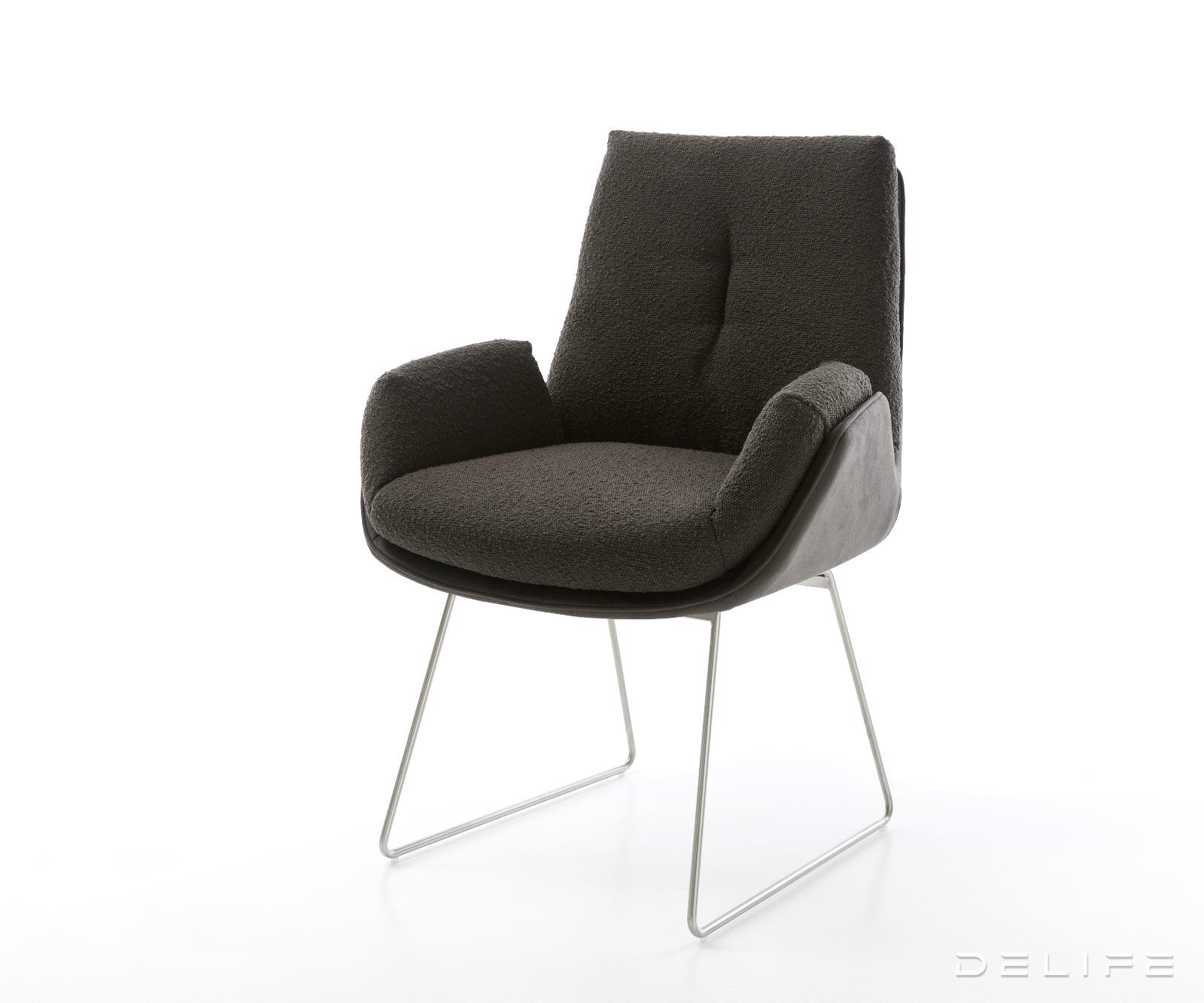 Jedilni stol Clea, material: mikrofibra/bukle