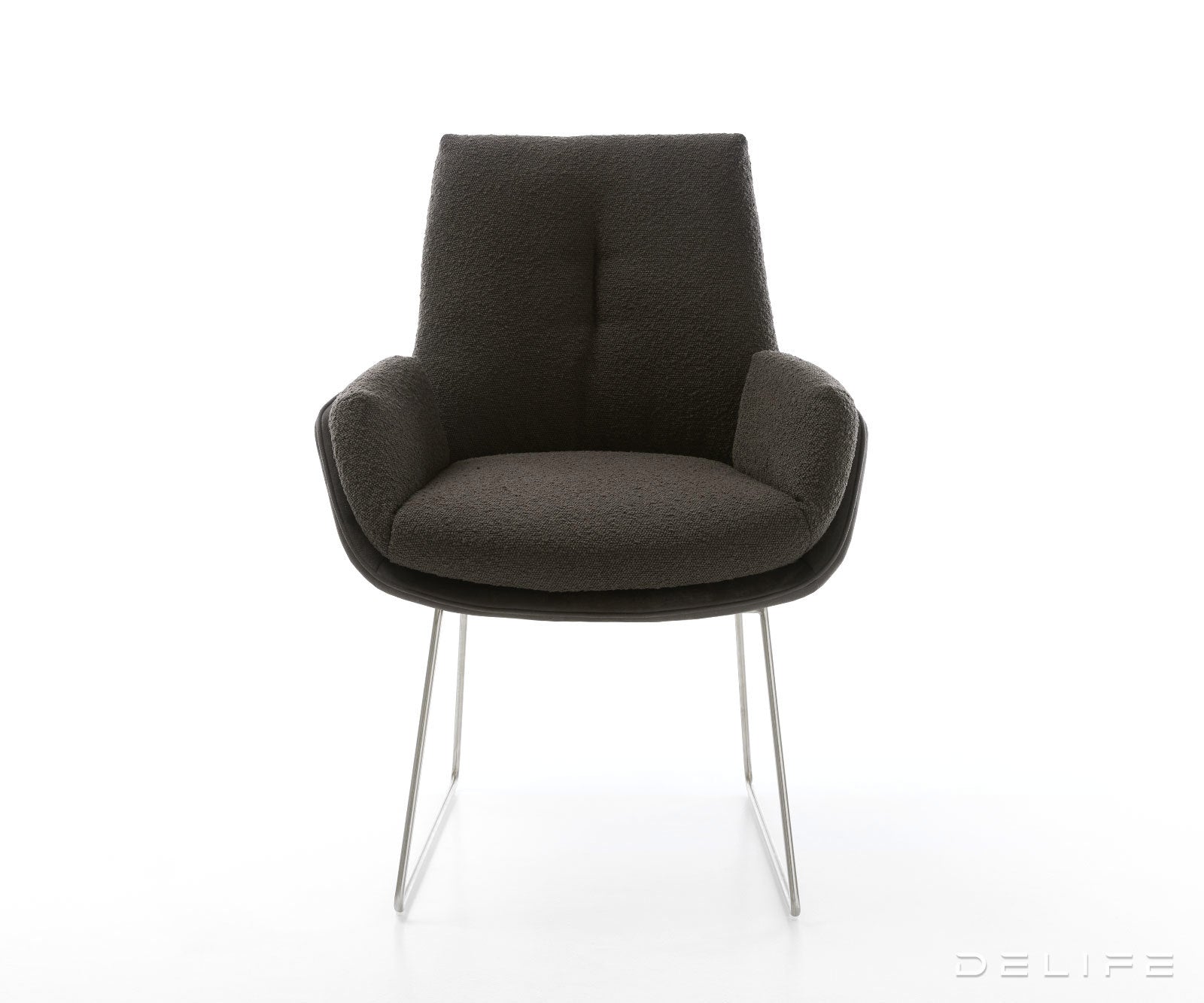 Jedilni stol Clea, material: mikrofibra/bukle