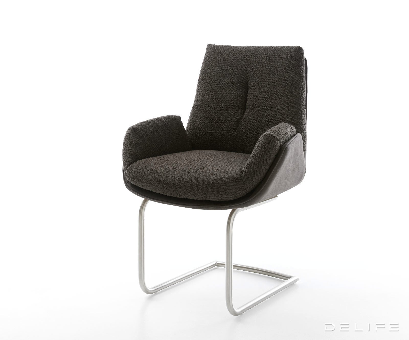 Jedilni stol Clea, material: mikrofibra/bukle