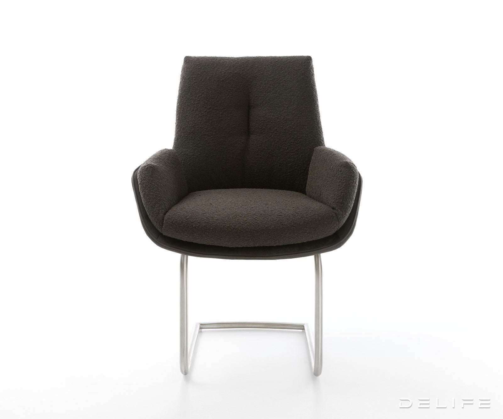 Jedilni stol Clea, material: mikrofibra/bukle