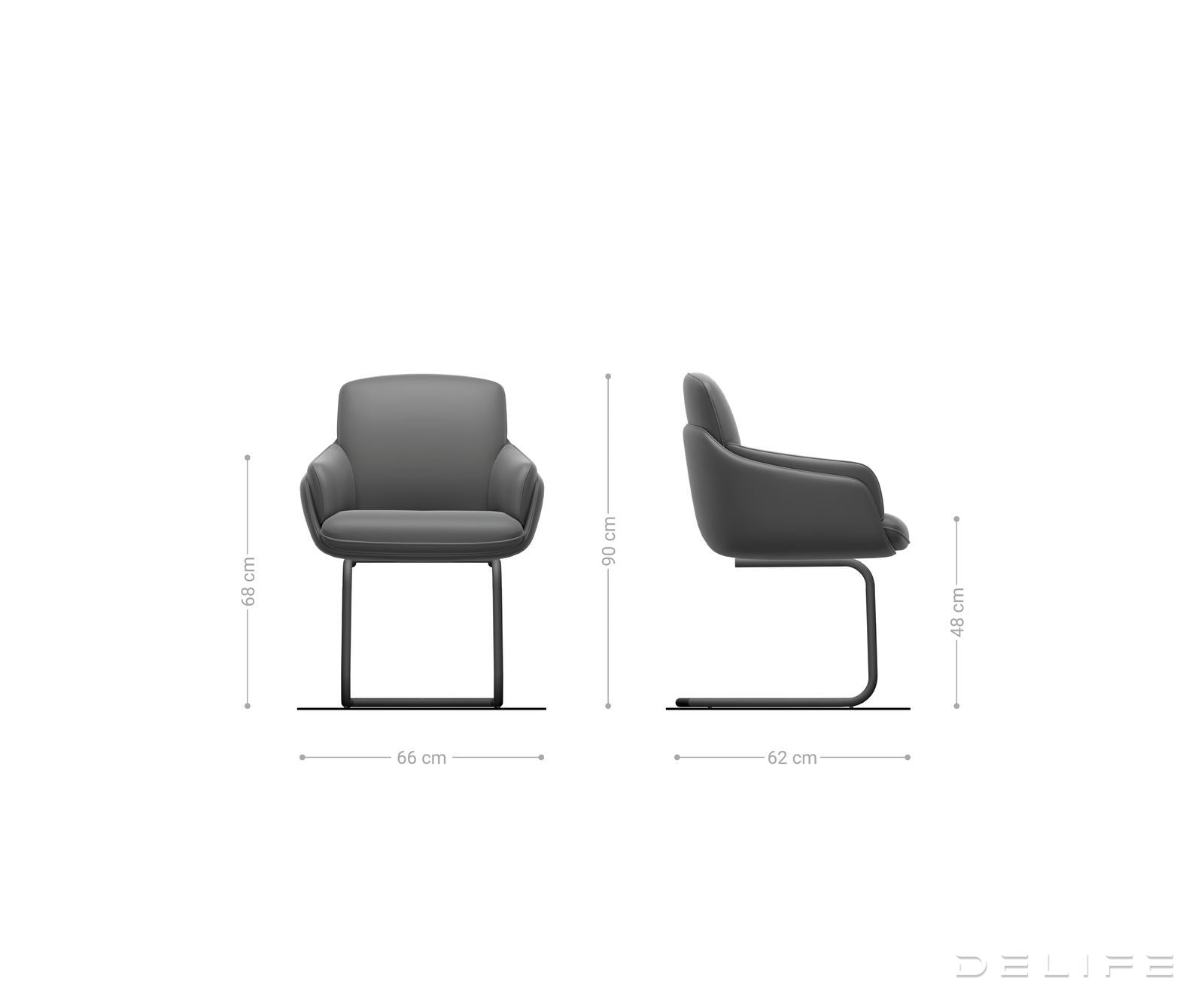 Jedilni stol Luan, material: šenil