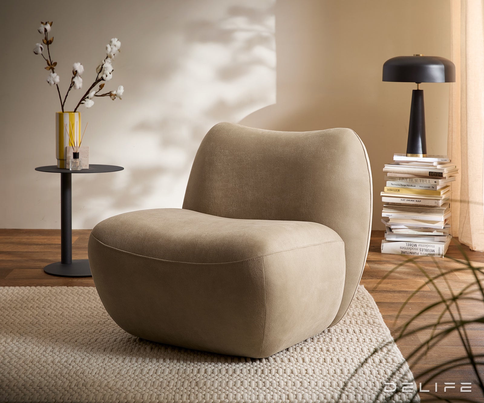 Fotelja Zena 75x84cm, Material: Mikrofibra