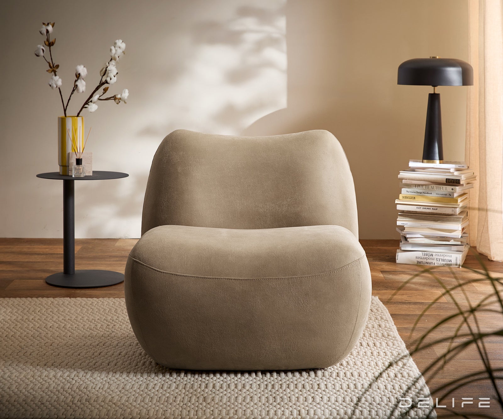 Fotelja Zena 75x84cm, Material: Mikrofibra