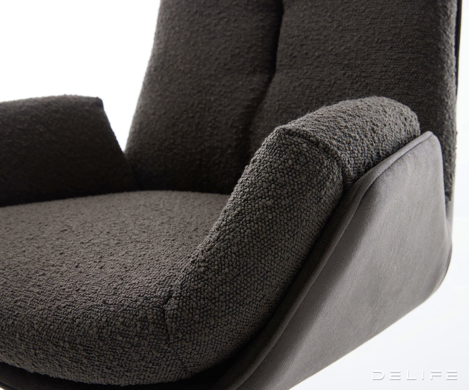 Jedilni stol Clea, material: mikrofibra/bukle