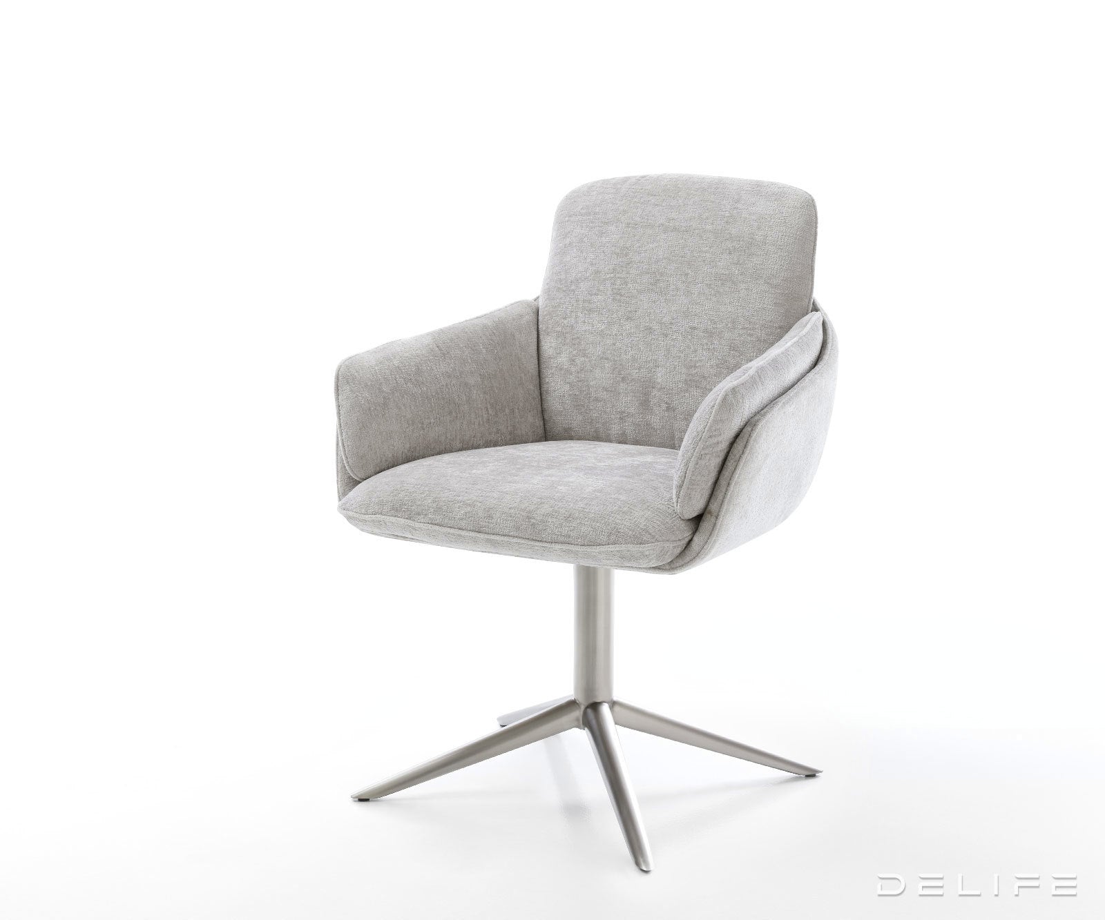 Jedilniški stol Luan, material: chenille