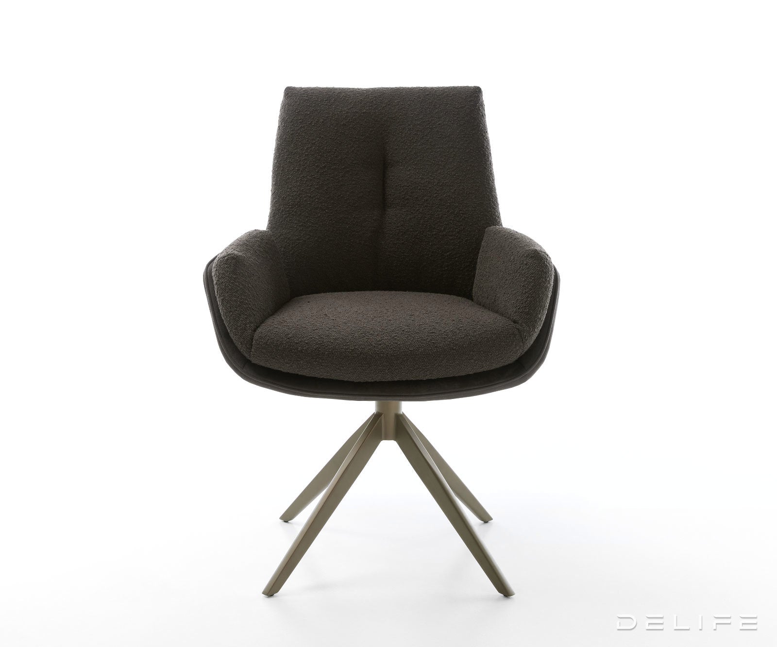 Jedilni stol Clea, material: mikrofibra/bukle