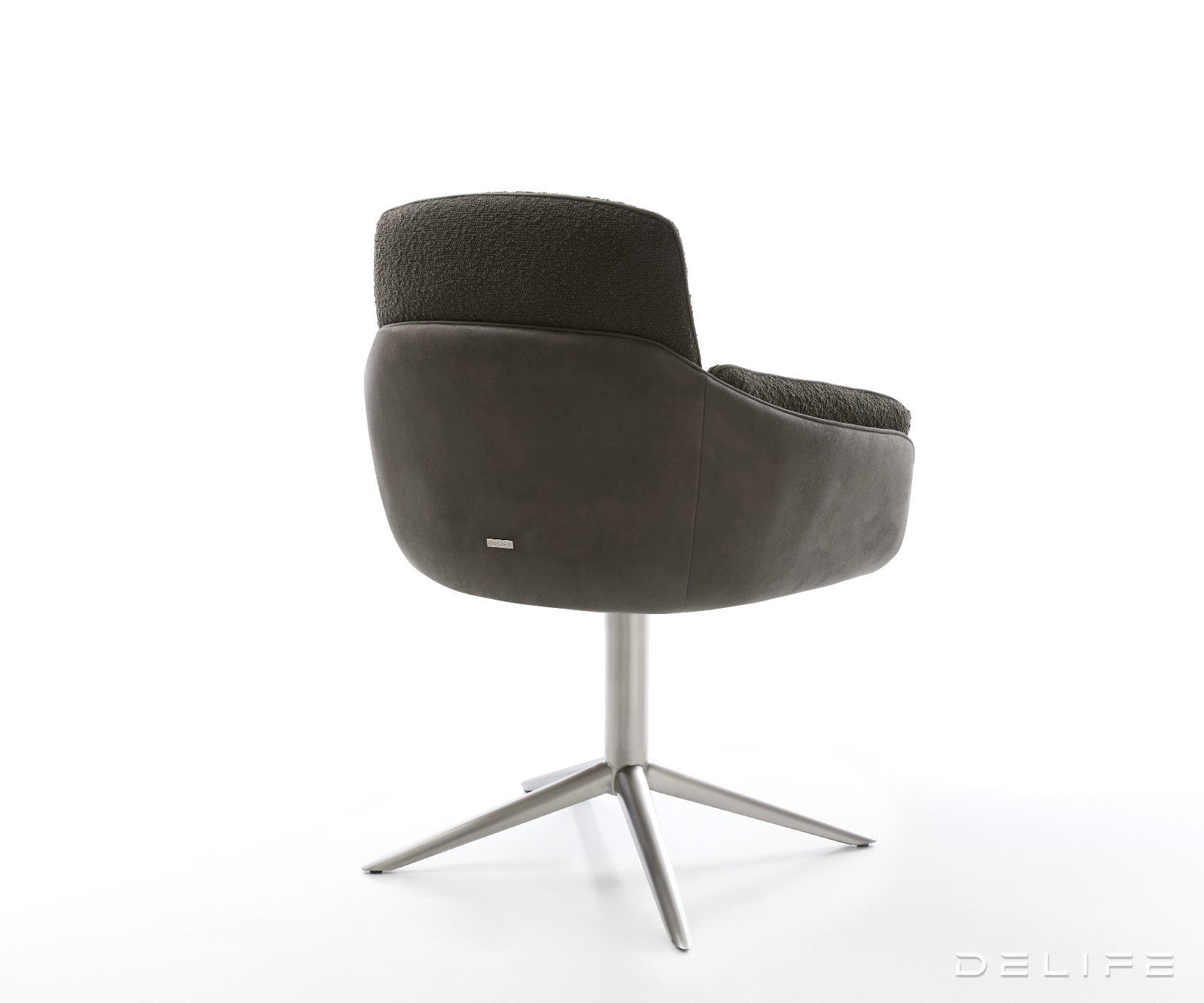 Jedilniški stol Luan, material: boucle/mikrovlakna