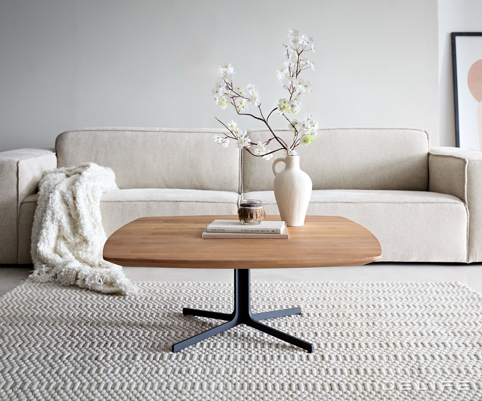 Klubska mizica Talita 90x90cm, Material: Brest