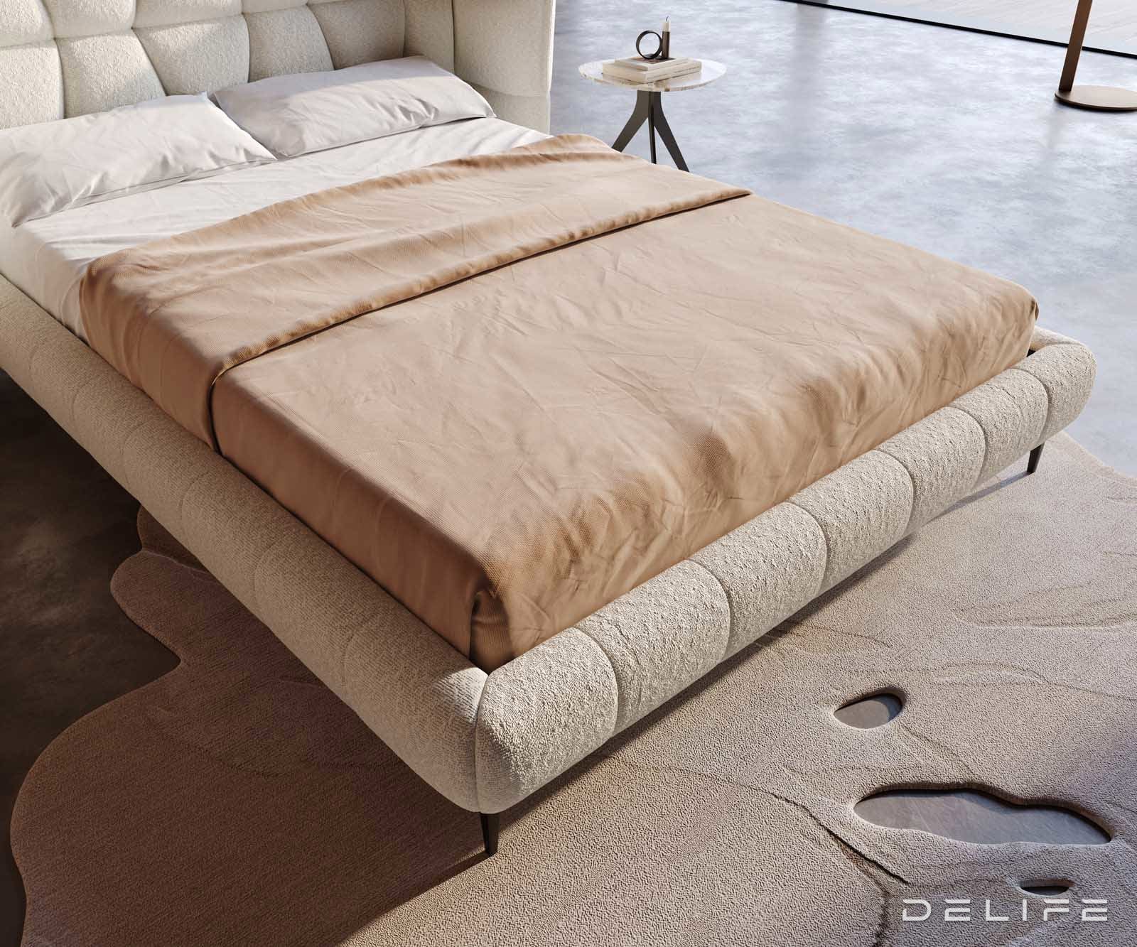 Posteljni okvir Capujo, material: Bukle