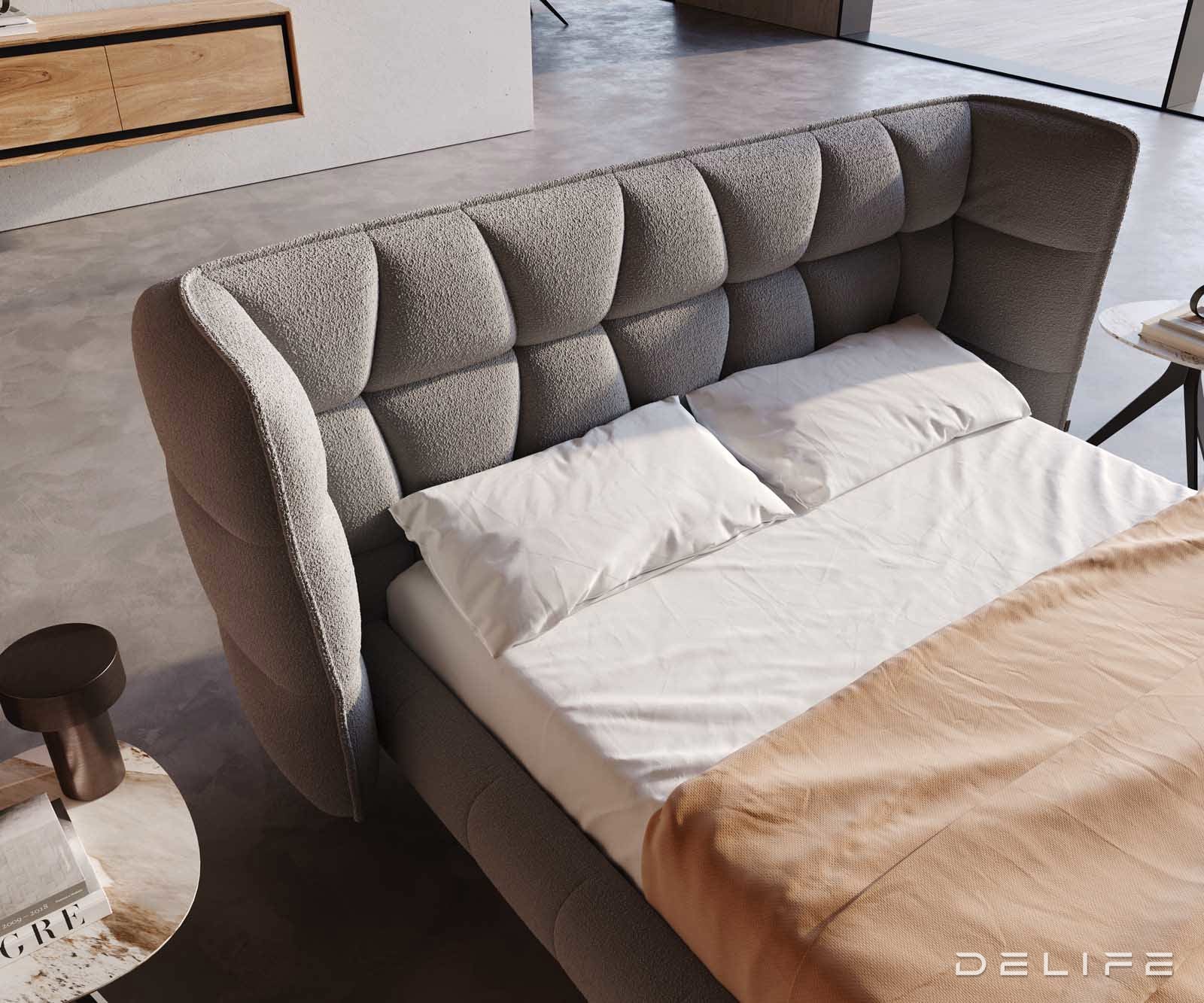 Posteljni okvir Capujo, material: Bukle