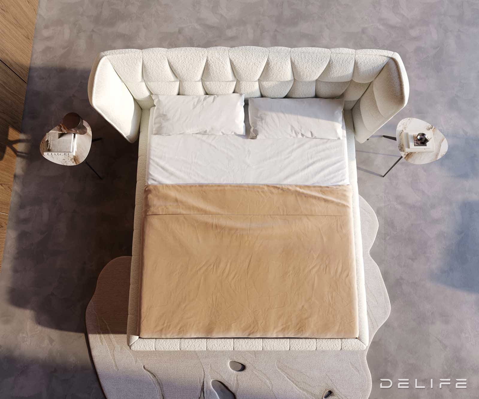 Posteljni okvir Capujo, material: Bukle