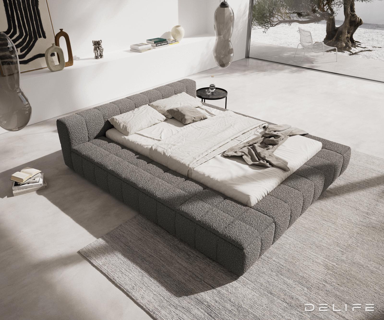 Posteljni okvir Espazio, material: Bukle