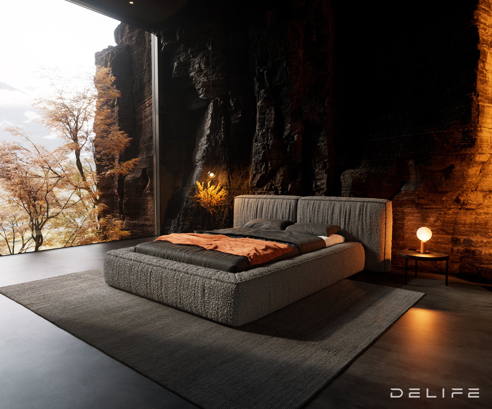 Posteljni okvir Coperti, Material: Bukle