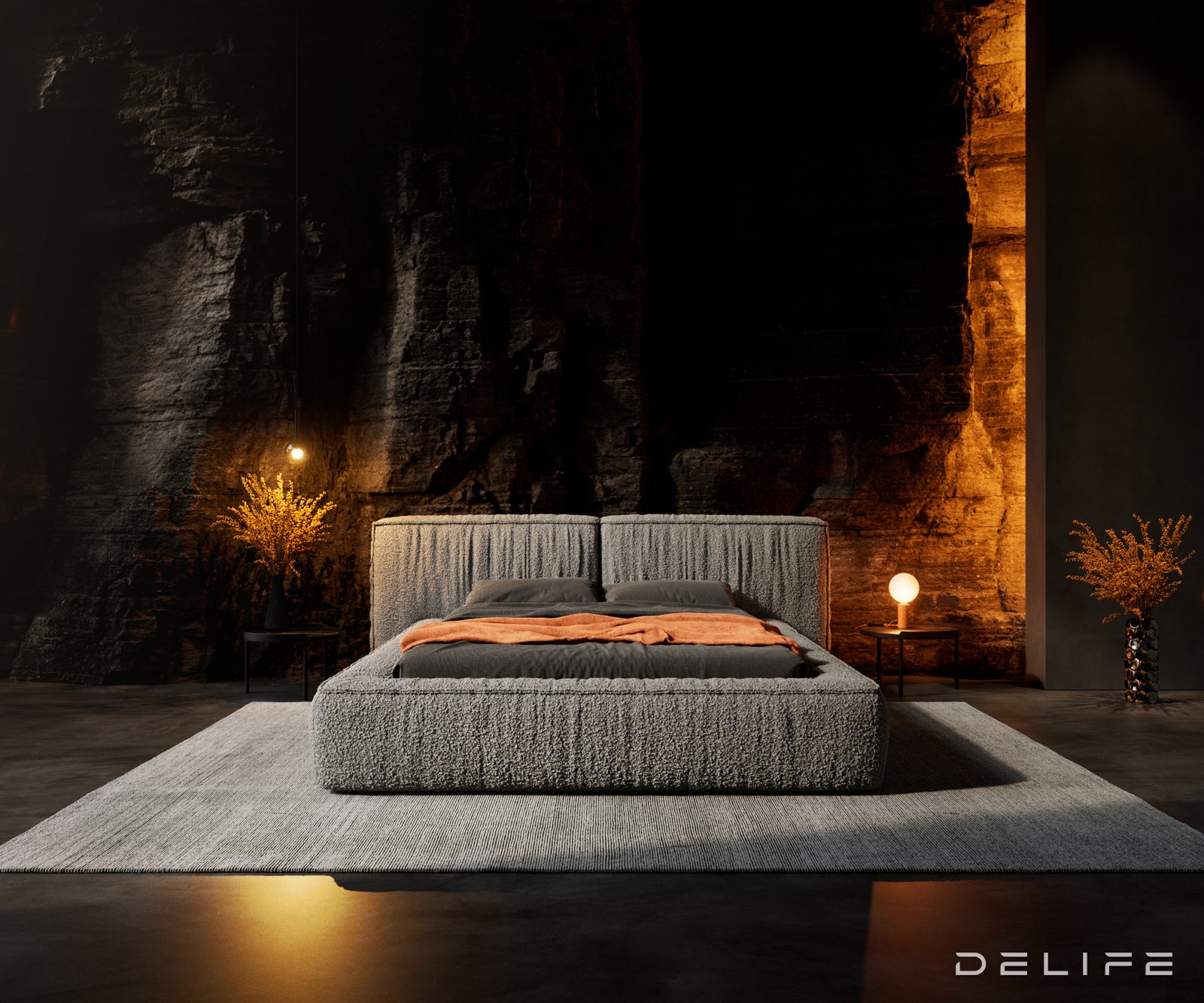 Posteljni okvir Coperti, Material: Bukle