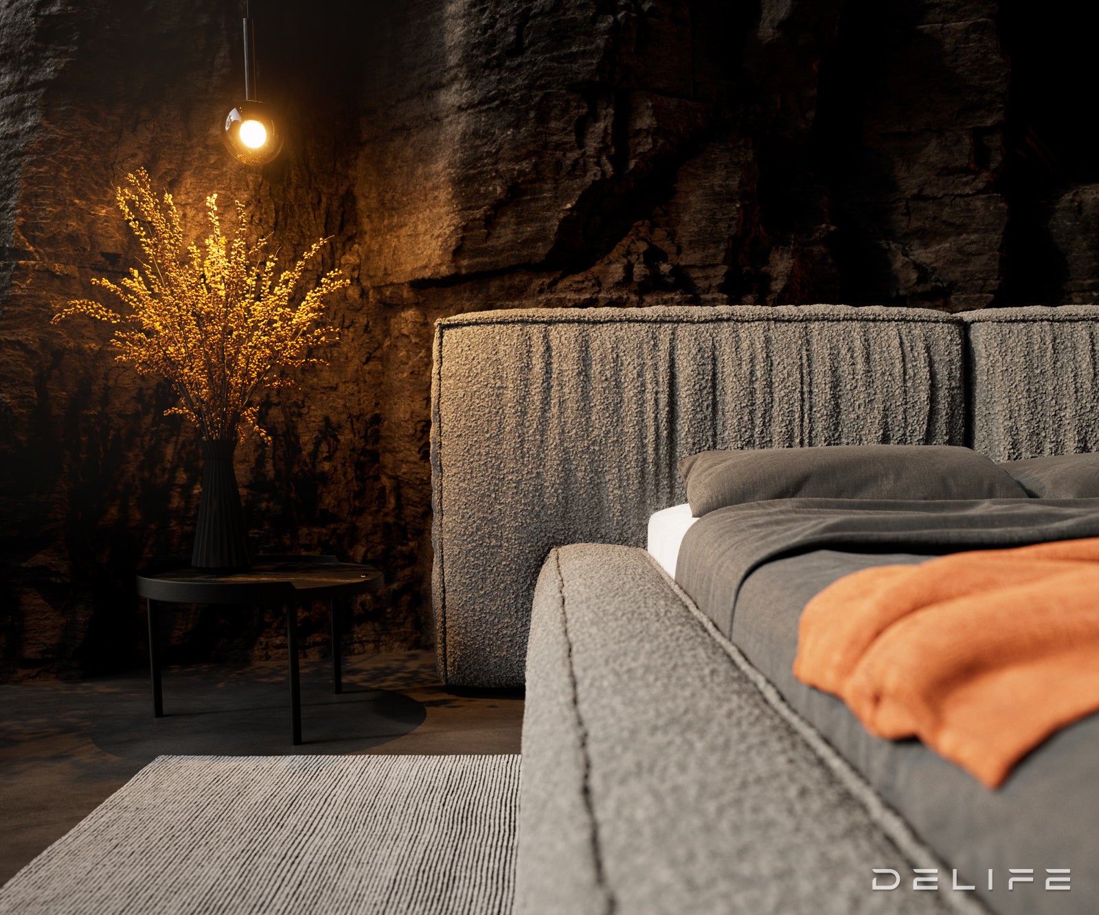 Posteljni okvir Coperti, Material: Bukle