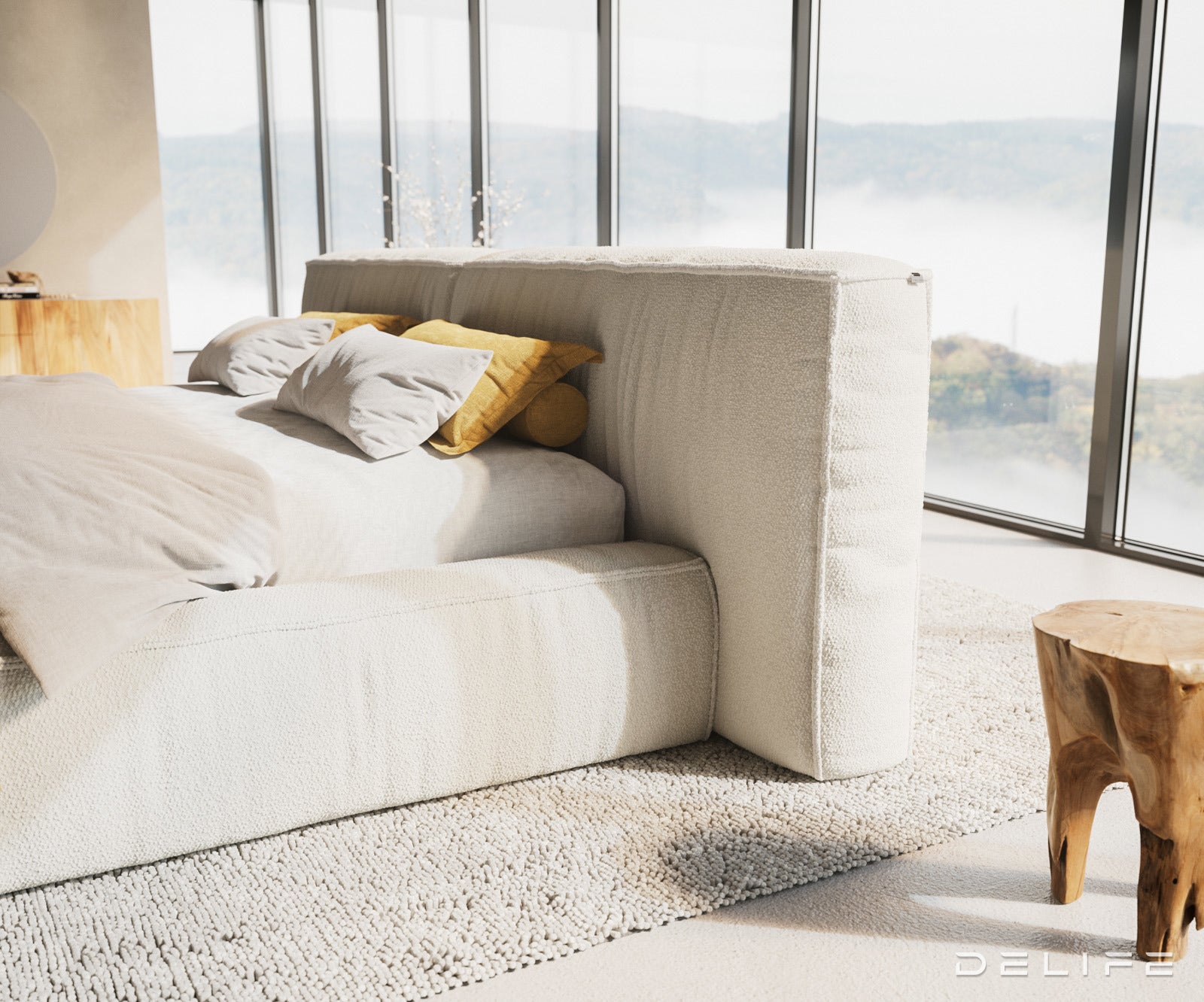 Posteljni okvir Coperti, Material: Bukle