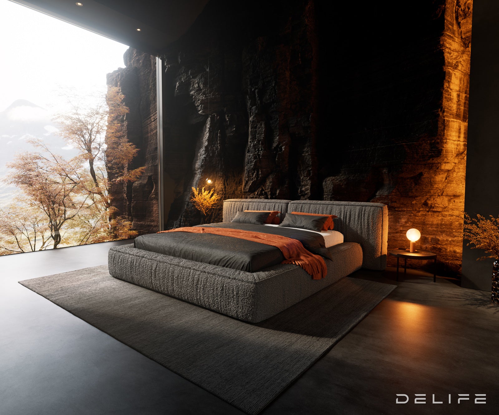 Posteljni okvir Coperti, Material: Bukle