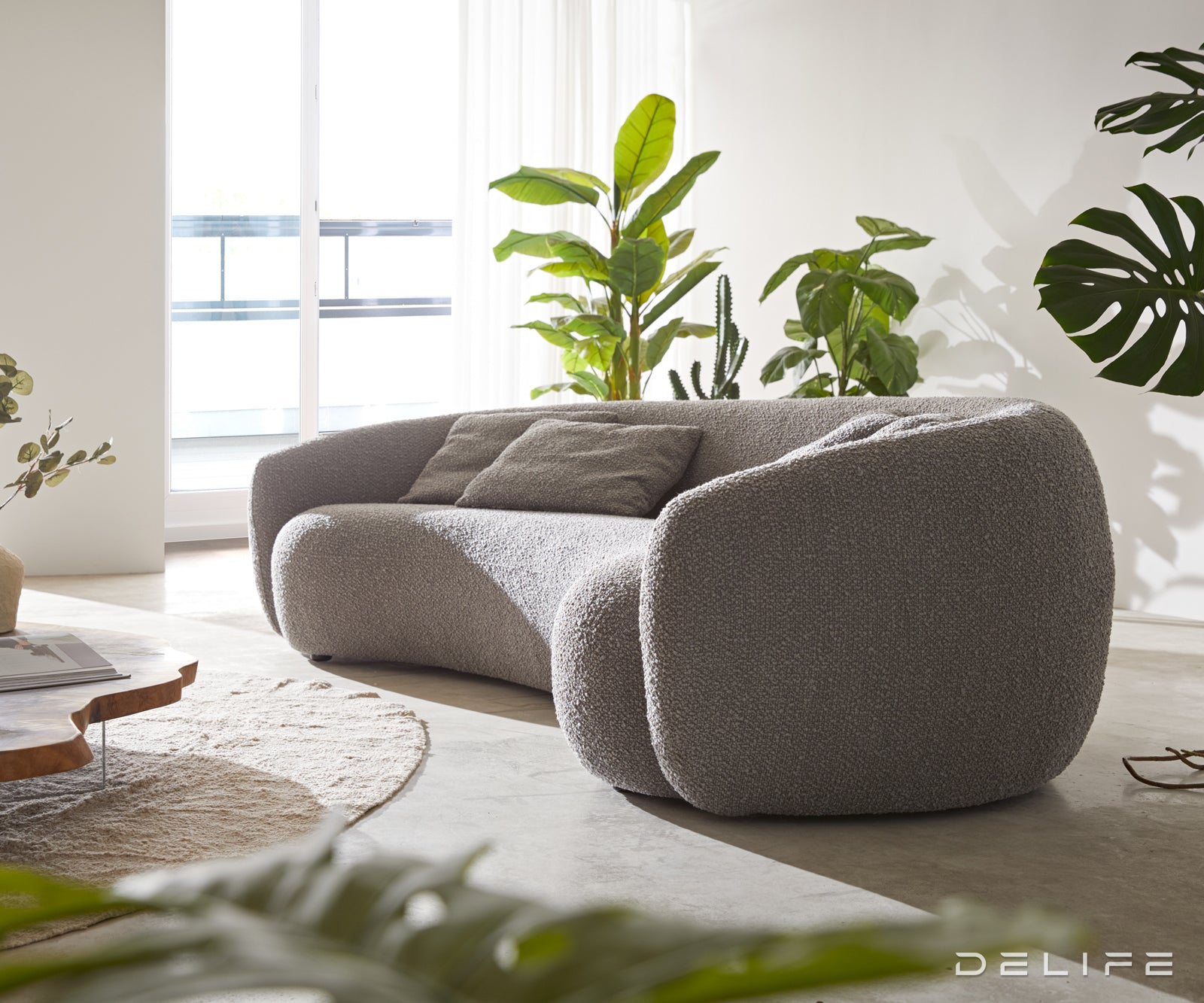 Kavč Larna 260x125cm, Material: Bukle