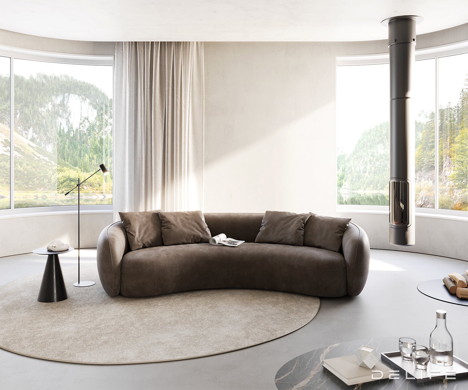 Kavč Larna 260x125cm, Material: Mikrofibra