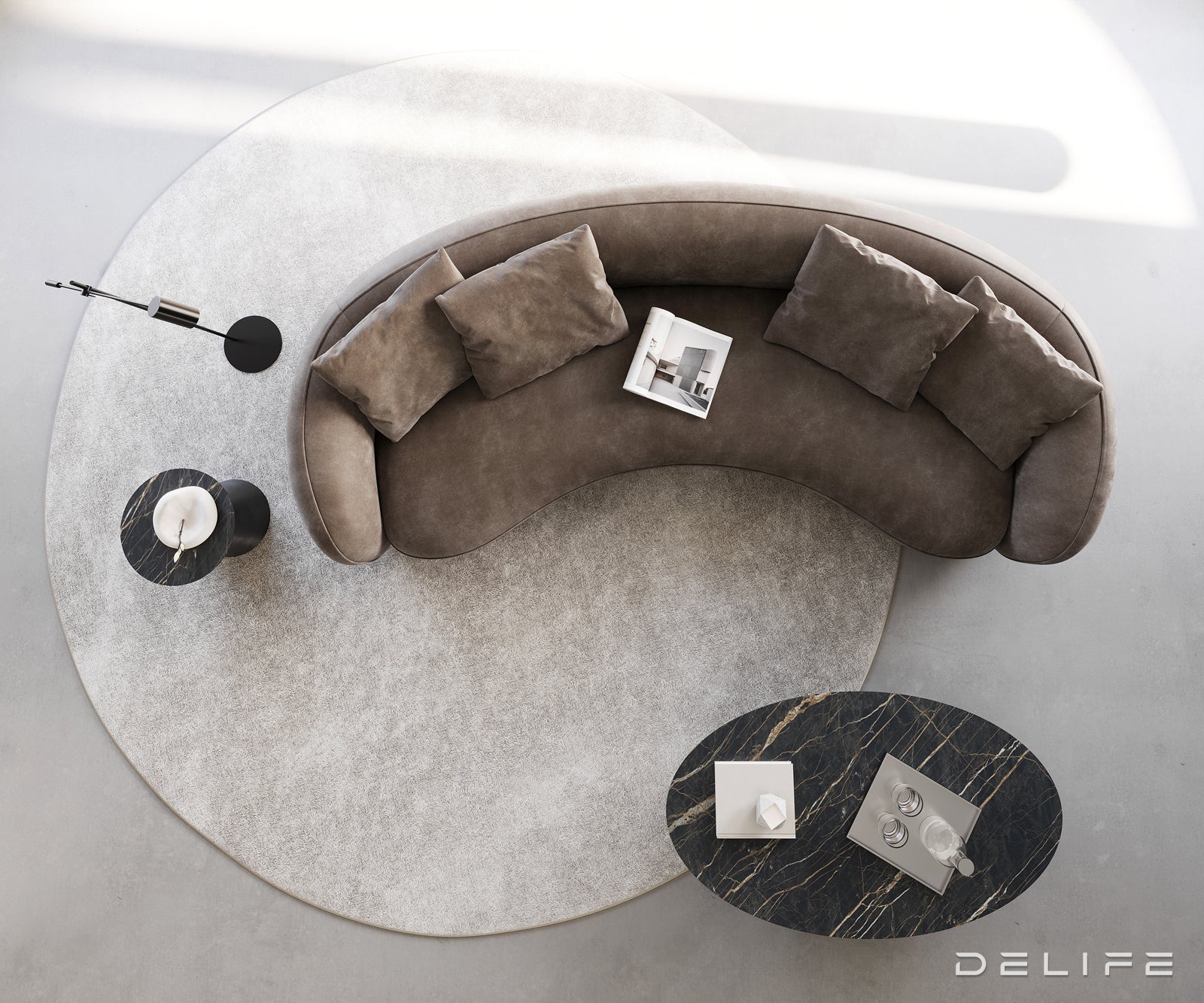 Kavč Larna 260x125cm, Material: Mikrofibra