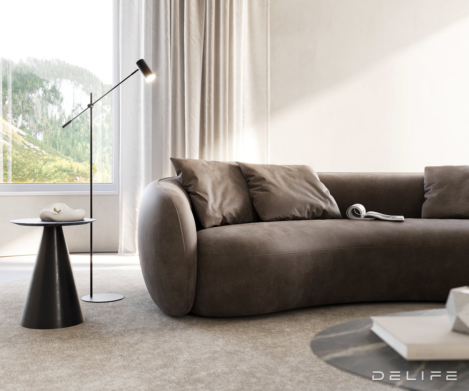 Kavč Larna 260x125cm, Material: Mikrofibra