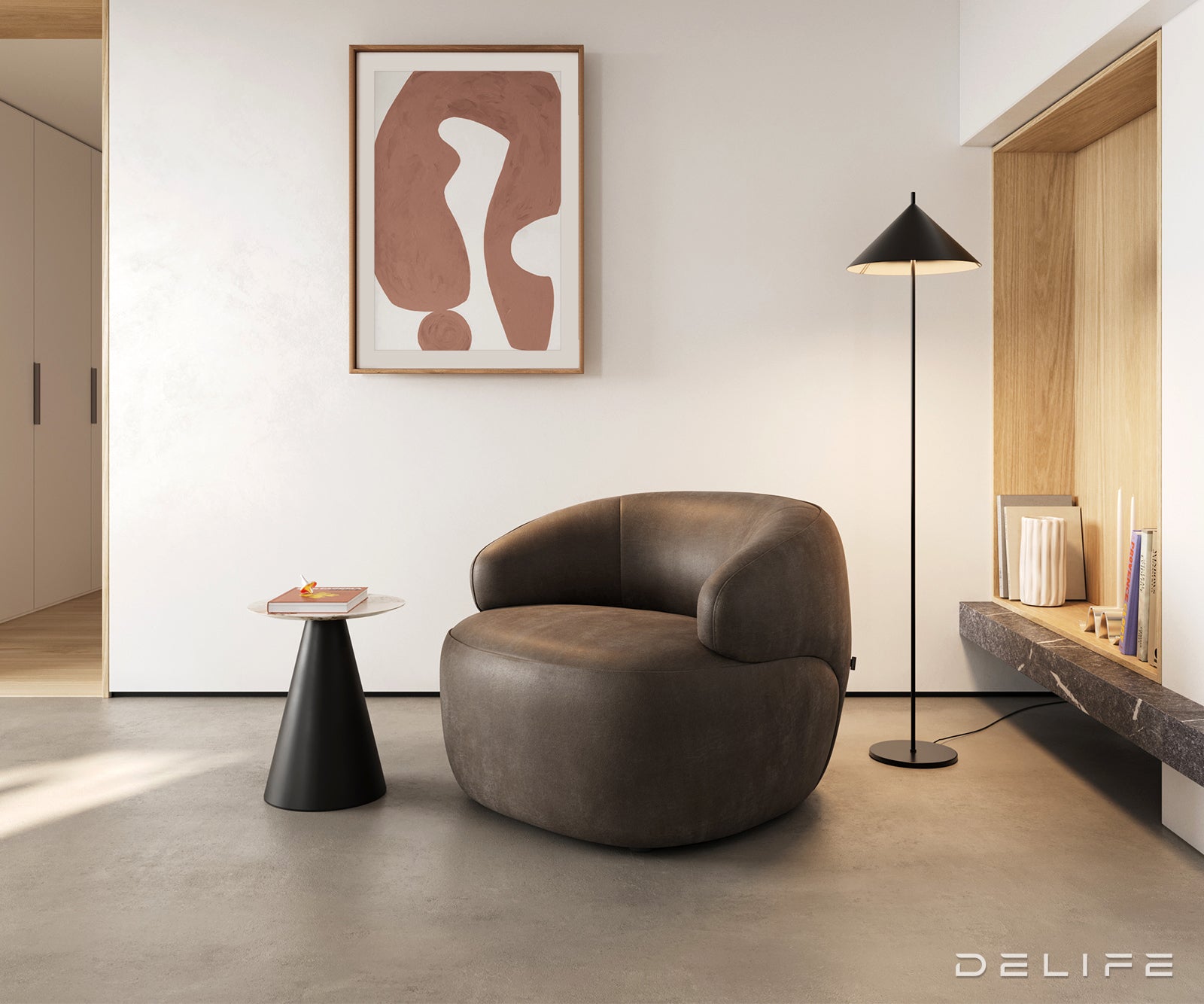 Fotelja Nova 88x88cm, Material: Mikrofibra